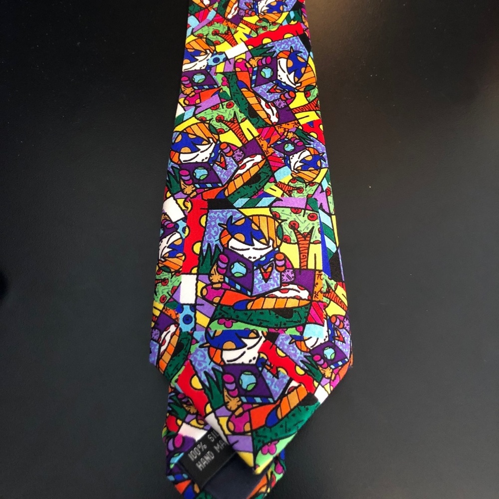 EXTREMELY RARE Romero Britto Men's Silk Tie